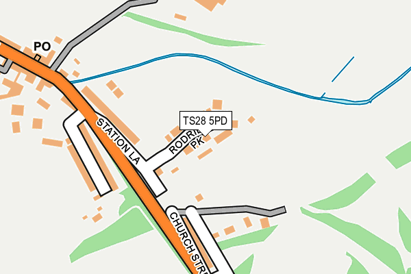 TS28 5PD map - OS OpenMap – Local (Ordnance Survey) TS28 5PD map - OS OpenMap – Local (Ordnance Survey)