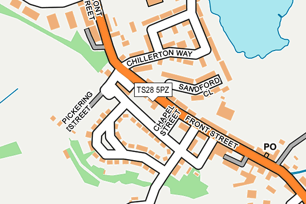 TS28 5PZ map - OS OpenMap – Local (Ordnance Survey) TS28 5PZ map - OS OpenMap – Local (Ordnance Survey)