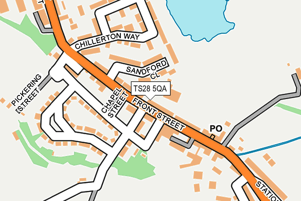 TS28 5QA map - OS OpenMap – Local (Ordnance Survey) TS28 5QA map - OS OpenMap – Local (Ordnance Survey)