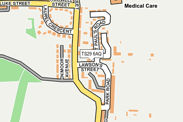 TS29 6AQ map - OS OpenMap – Local (Ordnance Survey) TS29 6AQ map - OS OpenMap – Local (Ordnance Survey)