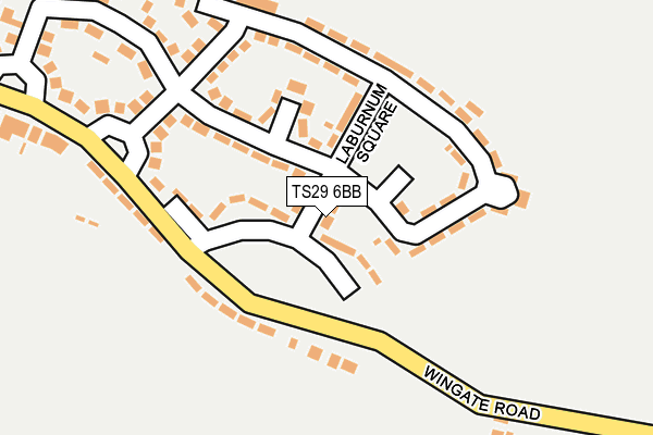 TS29 6BB map - OS OpenMap – Local (Ordnance Survey) TS29 6BB map - OS OpenMap – Local (Ordnance Survey)