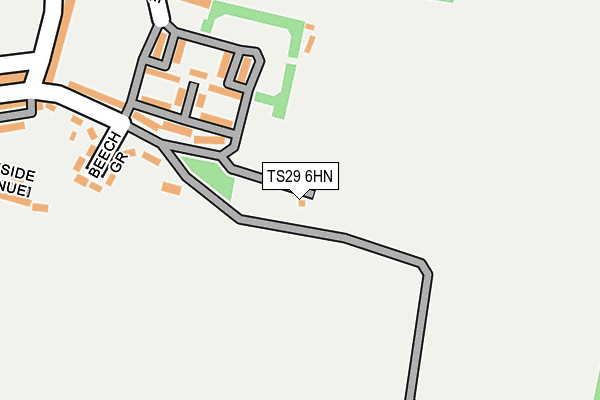 TS29 6HN map - OS OpenMap – Local (Ordnance Survey) TS29 6HN map - OS OpenMap – Local (Ordnance Survey)