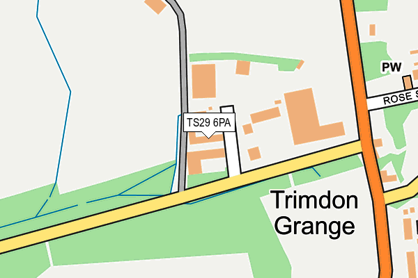 TS29 6PA map - OS OpenMap – Local (Ordnance Survey) TS29 6PA map - OS OpenMap – Local (Ordnance Survey)