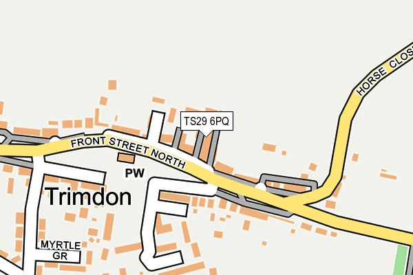 TS29 6PQ map - OS OpenMap – Local (Ordnance Survey) TS29 6PQ map - OS OpenMap – Local (Ordnance Survey)