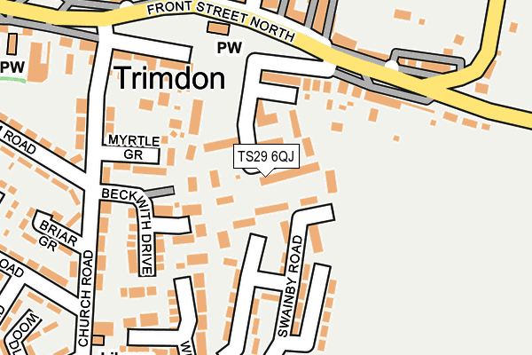 TS29 6QJ map - OS OpenMap – Local (Ordnance Survey) TS29 6QJ map - OS OpenMap – Local (Ordnance Survey)