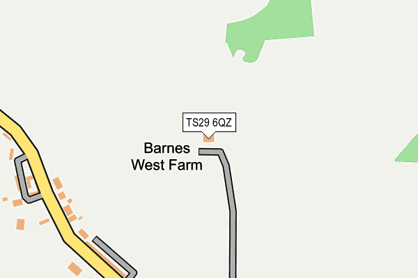 TS29 6QZ map - OS OpenMap – Local (Ordnance Survey) TS29 6QZ map - OS OpenMap – Local (Ordnance Survey)
