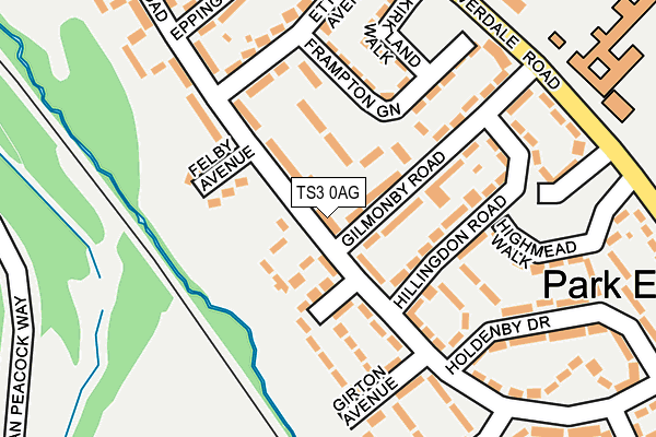 TS3 0AG map - OS OpenMap – Local (Ordnance Survey) TS3 0AG map - OS OpenMap – Local (Ordnance Survey)