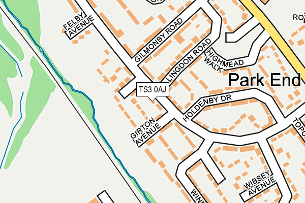 TS3 0AJ map - OS OpenMap – Local (Ordnance Survey) TS3 0AJ map - OS OpenMap – Local (Ordnance Survey)