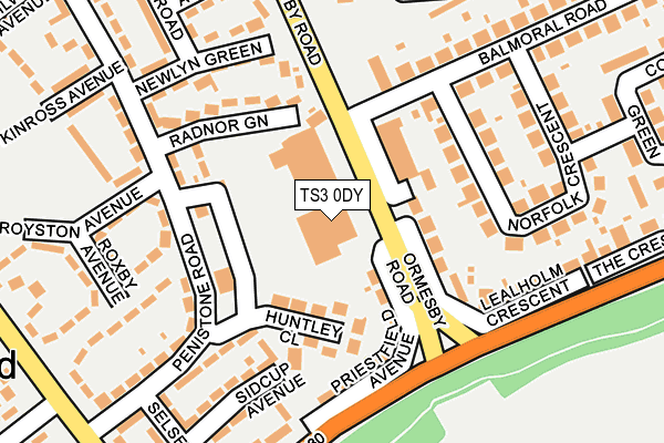 TS3 0DY map - OS OpenMap – Local (Ordnance Survey) TS3 0DY map - OS OpenMap – Local (Ordnance Survey)