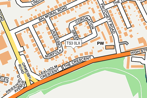TS3 0LX map - OS OpenMap – Local (Ordnance Survey) TS3 0LX map - OS OpenMap – Local (Ordnance Survey)