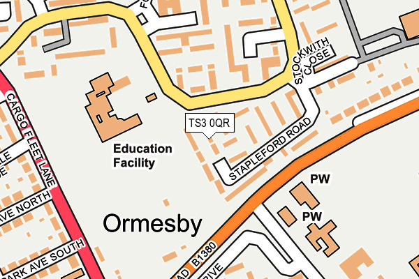 TS3 0QR map - OS OpenMap – Local (Ordnance Survey) TS3 0QR map - OS OpenMap – Local (Ordnance Survey)