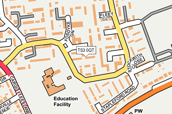 TS3 0QT map - OS OpenMap – Local (Ordnance Survey) TS3 0QT map - OS OpenMap – Local (Ordnance Survey)