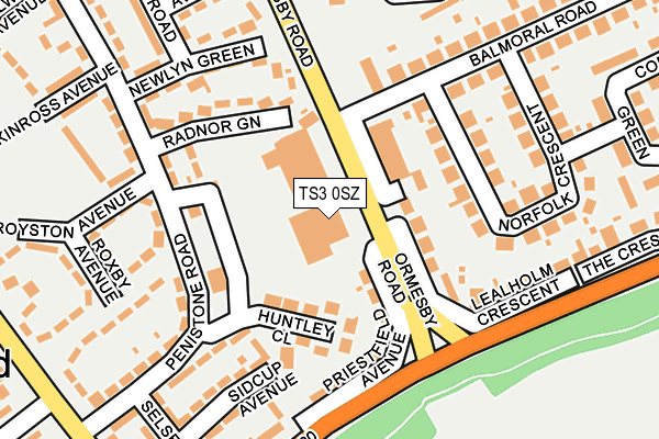 TS3 0SZ map - OS OpenMap – Local (Ordnance Survey) TS3 0SZ map - OS OpenMap – Local (Ordnance Survey)