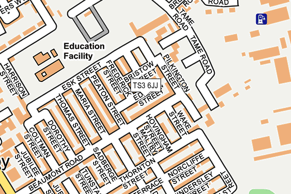 TS3 6JJ map - OS OpenMap – Local (Ordnance Survey) TS3 6JJ map - OS OpenMap – Local (Ordnance Survey)
