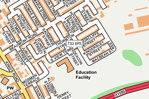 TS3 6PS map - OS OpenMap – Local (Ordnance Survey)
