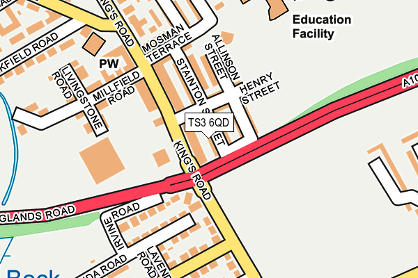 TS3 6QD map - OS OpenMap – Local (Ordnance Survey) TS3 6QD map - OS OpenMap – Local (Ordnance Survey)