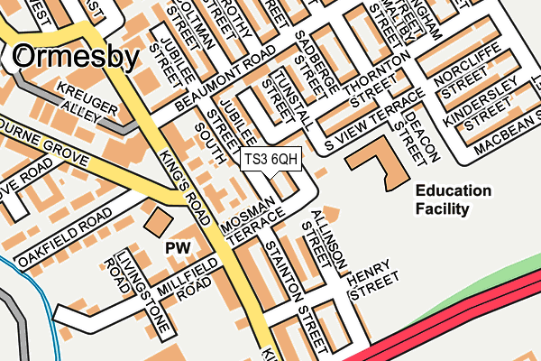 TS3 6QH map - OS OpenMap – Local (Ordnance Survey) TS3 6QH map - OS OpenMap – Local (Ordnance Survey)