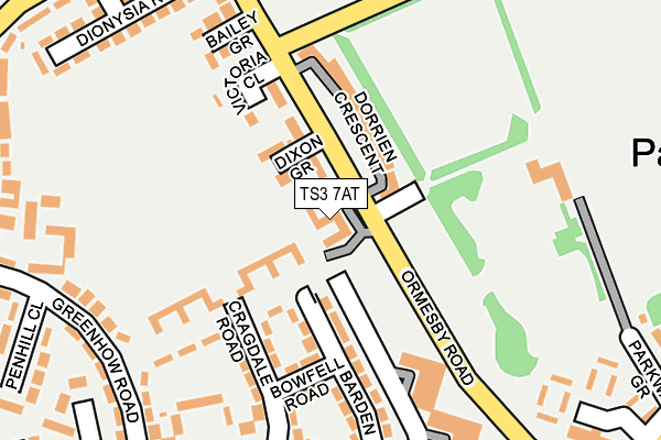TS3 7AT map - OS OpenMap – Local (Ordnance Survey) TS3 7AT map - OS OpenMap – Local (Ordnance Survey)