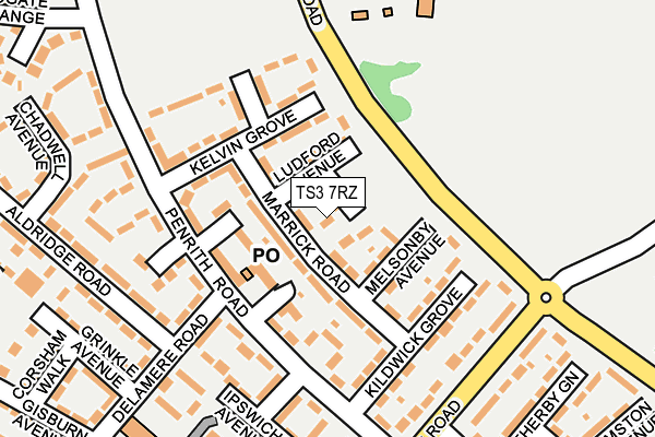 TS3 7RZ map - OS OpenMap – Local (Ordnance Survey) TS3 7RZ map - OS OpenMap – Local (Ordnance Survey)