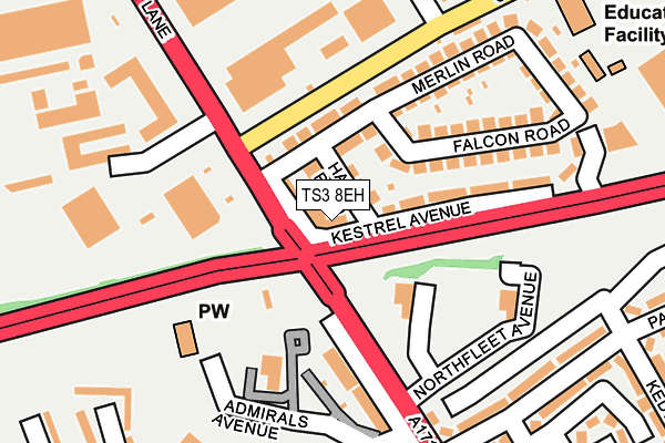 TS3 8EH map - OS OpenMap – Local (Ordnance Survey) TS3 8EH map - OS OpenMap – Local (Ordnance Survey)