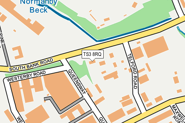 TS3 8RQ map - OS OpenMap – Local (Ordnance Survey) TS3 8RQ map - OS OpenMap – Local (Ordnance Survey)