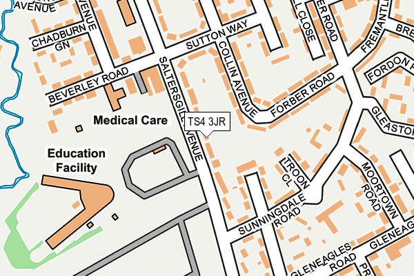 TS4 3JR map - OS OpenMap – Local (Ordnance Survey) TS4 3JR map - OS OpenMap – Local (Ordnance Survey)