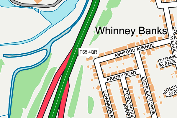 TS5 4QR map - OS OpenMap – Local (Ordnance Survey)