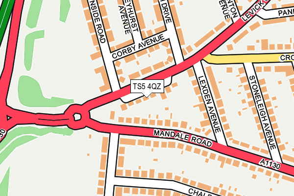 TS5 4QZ map - OS OpenMap – Local (Ordnance Survey) TS5 4QZ map - OS OpenMap – Local (Ordnance Survey)
