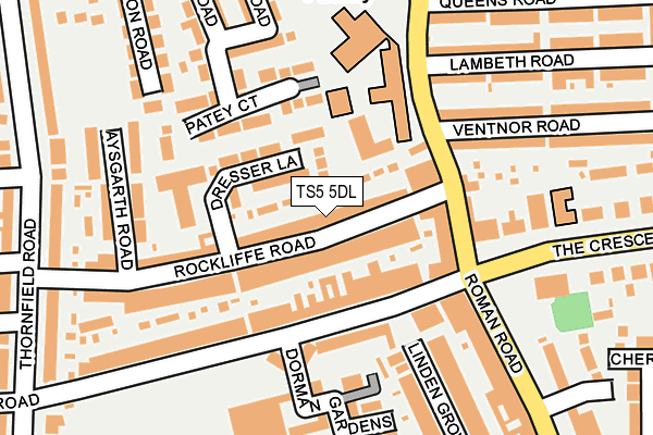 TS5 5DL map - OS OpenMap – Local (Ordnance Survey) TS5 5DL map - OS OpenMap – Local (Ordnance Survey)
