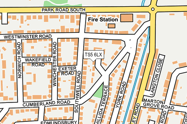 TS5 6LX map - OS OpenMap – Local (Ordnance Survey) TS5 6LX map - OS OpenMap – Local (Ordnance Survey)