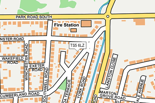 TS5 6LZ map - OS OpenMap – Local (Ordnance Survey) TS5 6LZ map - OS OpenMap – Local (Ordnance Survey)