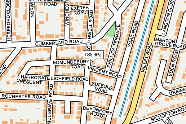 TS5 6PZ map - OS OpenMap – Local (Ordnance Survey) TS5 6PZ map - OS OpenMap – Local (Ordnance Survey)