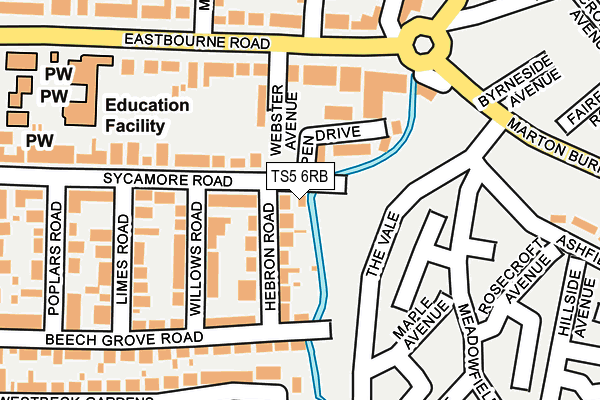 TS5 6RB map - OS OpenMap – Local (Ordnance Survey) TS5 6RB map - OS OpenMap – Local (Ordnance Survey)