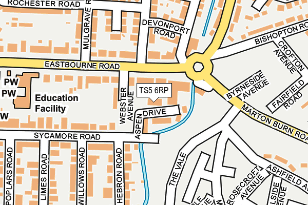 TS5 6RP map - OS OpenMap – Local (Ordnance Survey) TS5 6RP map - OS OpenMap – Local (Ordnance Survey)