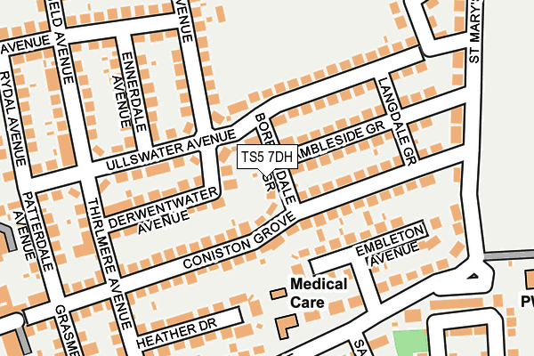 TS5 7DH map - OS OpenMap – Local (Ordnance Survey) TS5 7DH map - OS OpenMap – Local (Ordnance Survey)