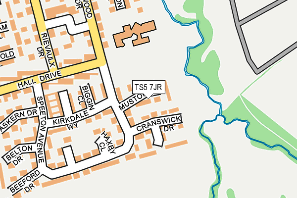 TS5 7JR map - OS OpenMap – Local (Ordnance Survey) TS5 7JR map - OS OpenMap – Local (Ordnance Survey)