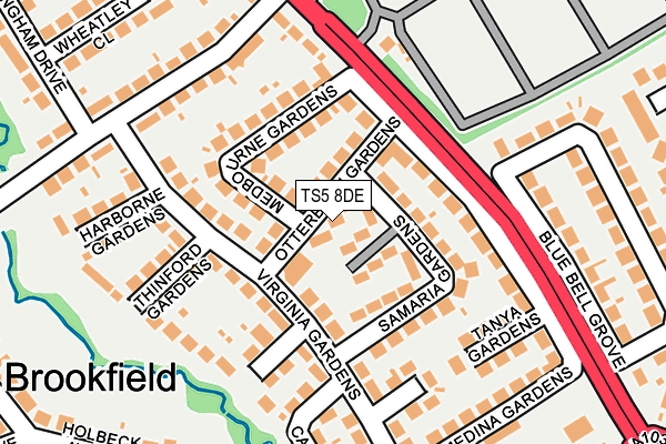 TS5 8DE map - OS OpenMap – Local (Ordnance Survey) TS5 8DE map - OS OpenMap – Local (Ordnance Survey)