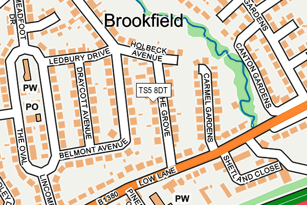 TS5 8DT map - OS OpenMap – Local (Ordnance Survey) TS5 8DT map - OS OpenMap – Local (Ordnance Survey)