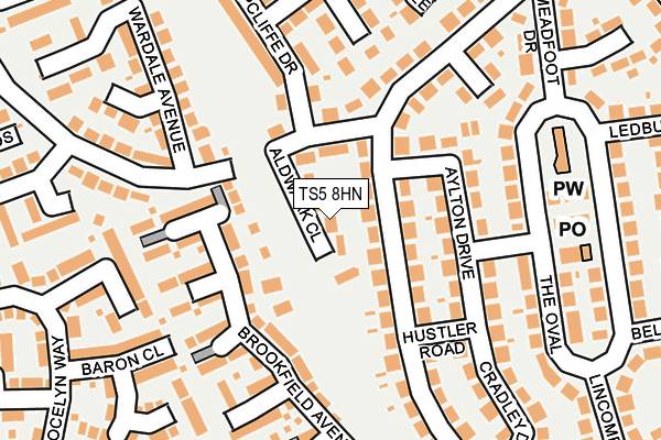 TS5 8HN map - OS OpenMap – Local (Ordnance Survey) TS5 8HN map - OS OpenMap – Local (Ordnance Survey)