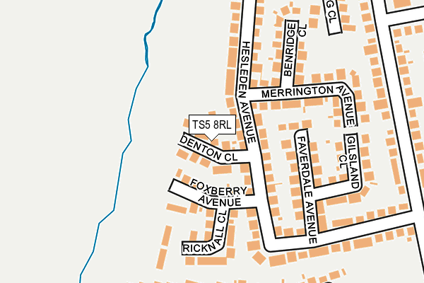 TS5 8RL map - OS OpenMap – Local (Ordnance Survey) TS5 8RL map - OS OpenMap – Local (Ordnance Survey)