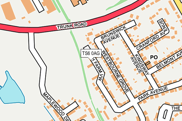 TS6 0AG map - OS OpenMap – Local (Ordnance Survey) TS6 0AG map - OS OpenMap – Local (Ordnance Survey)
