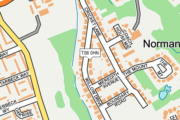 TS6 0HN map - OS OpenMap – Local (Ordnance Survey)