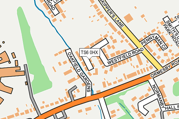 TS6 0HX map - OS OpenMap – Local (Ordnance Survey) TS6 0HX map - OS OpenMap – Local (Ordnance Survey)