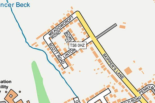 TS6 0HZ map - OS OpenMap – Local (Ordnance Survey) TS6 0HZ map - OS OpenMap – Local (Ordnance Survey)