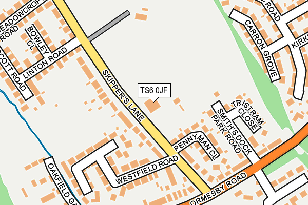TS6 0JF map - OS OpenMap – Local (Ordnance Survey) TS6 0JF map - OS OpenMap – Local (Ordnance Survey)