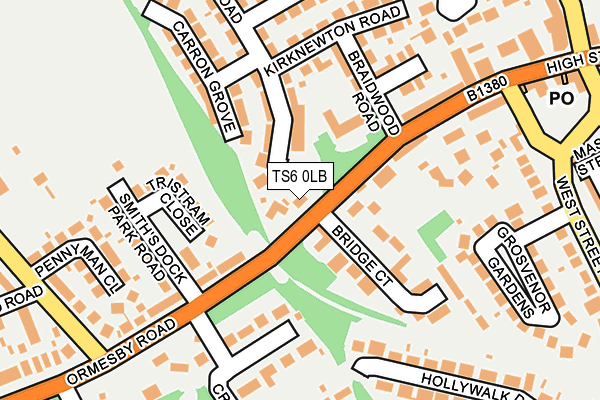 TS6 0LB map - OS OpenMap – Local (Ordnance Survey) TS6 0LB map - OS OpenMap – Local (Ordnance Survey)