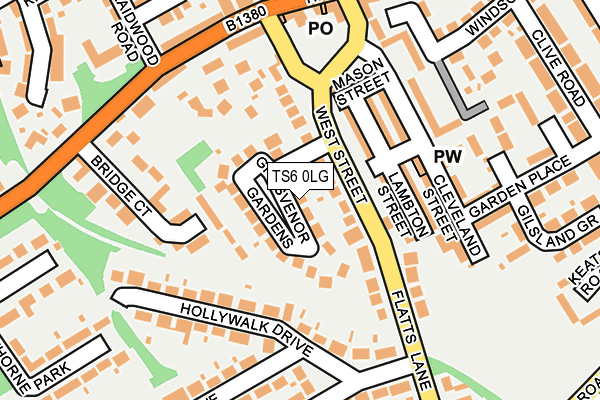 TS6 0LG map - OS OpenMap – Local (Ordnance Survey) TS6 0LG map - OS OpenMap – Local (Ordnance Survey)