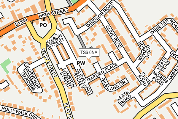TS6 0NA map - OS OpenMap – Local (Ordnance Survey) TS6 0NA map - OS OpenMap – Local (Ordnance Survey)