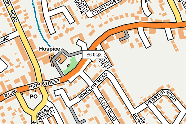 TS6 0QX map - OS OpenMap – Local (Ordnance Survey) TS6 0QX map - OS OpenMap – Local (Ordnance Survey)