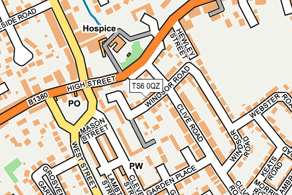 TS6 0QZ map - OS OpenMap – Local (Ordnance Survey) TS6 0QZ map - OS OpenMap – Local (Ordnance Survey)